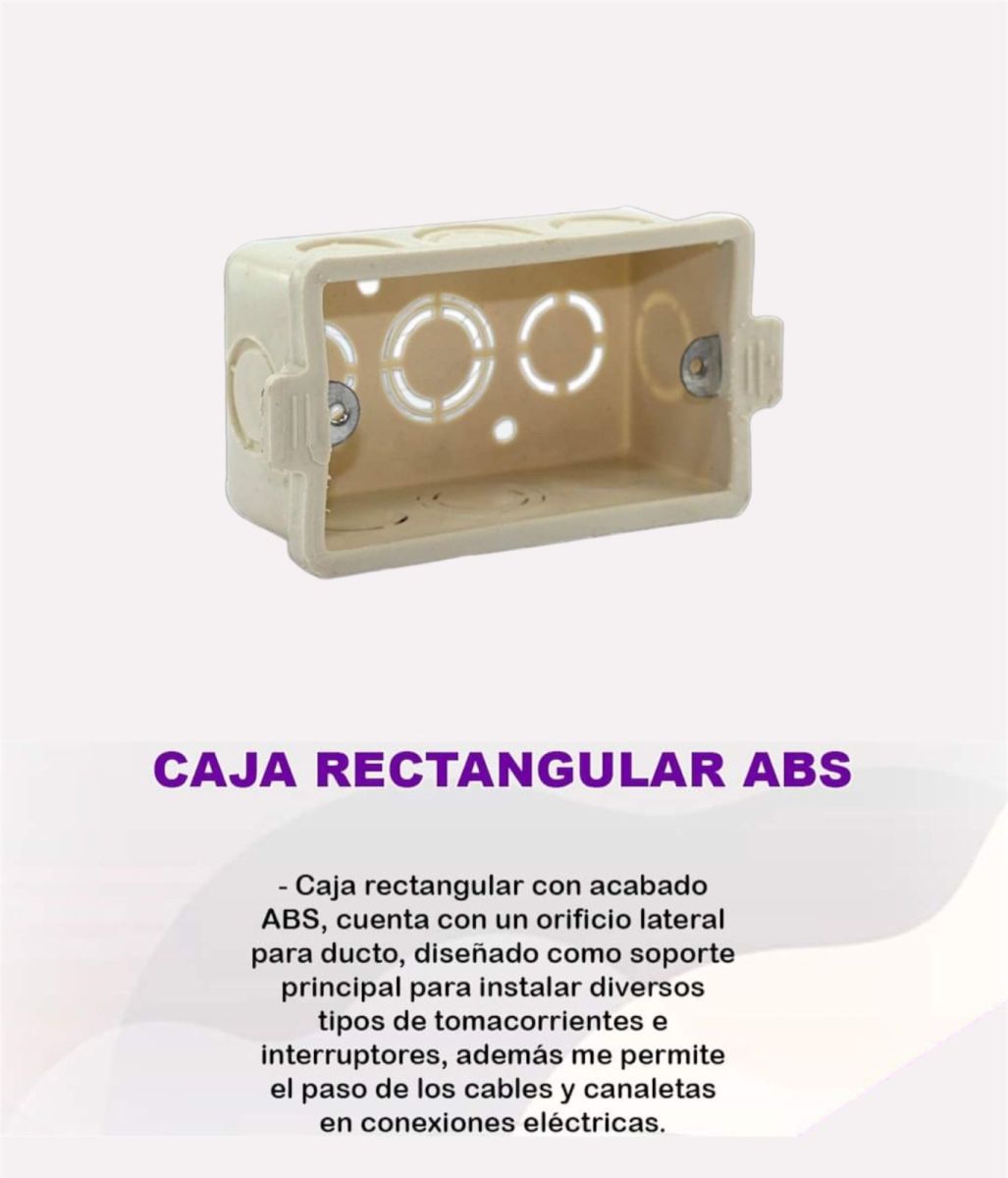 CAJA RECTANGULAR PVC