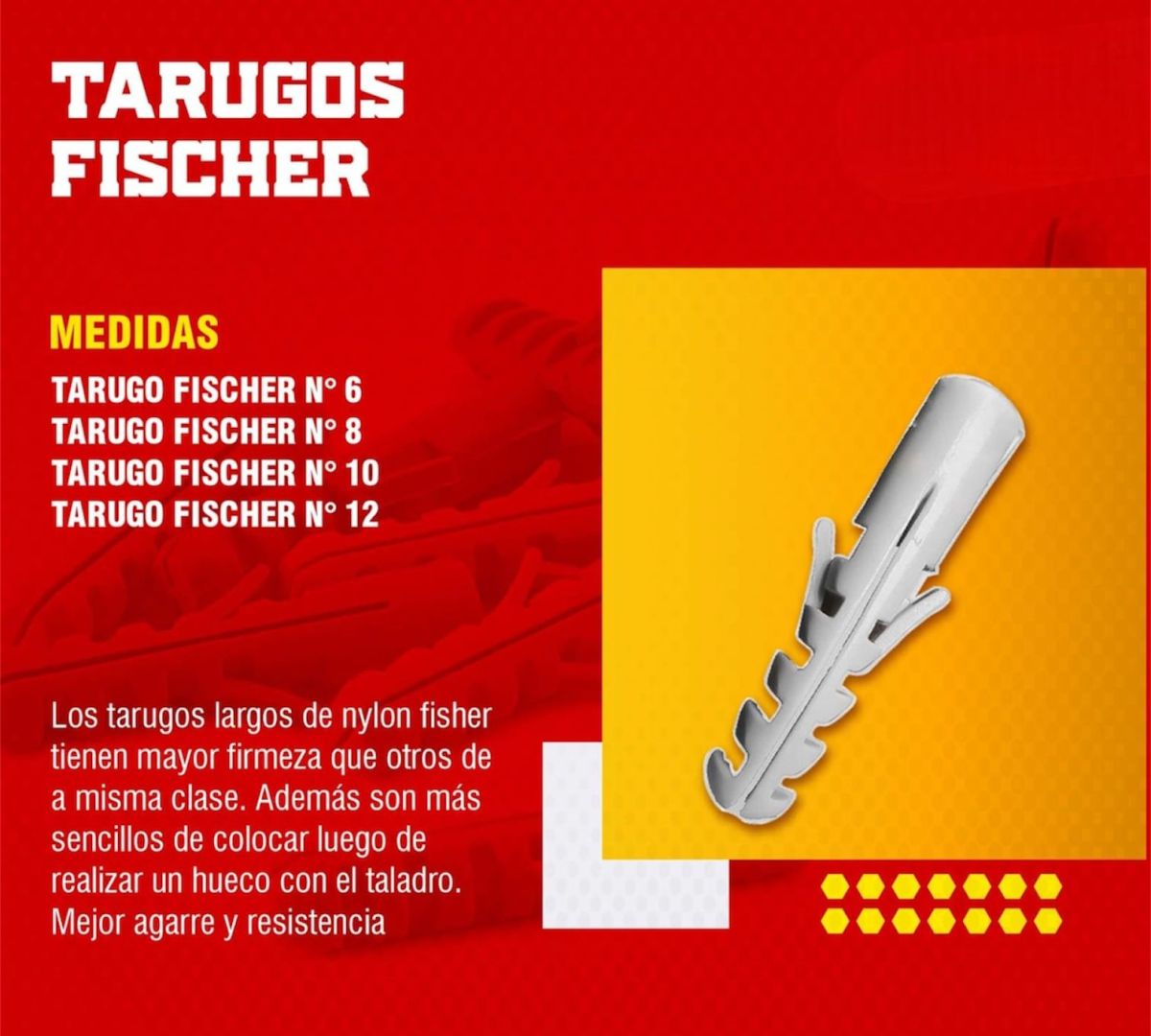TARUGO FISCHER #8 - 5/16 CIENTO