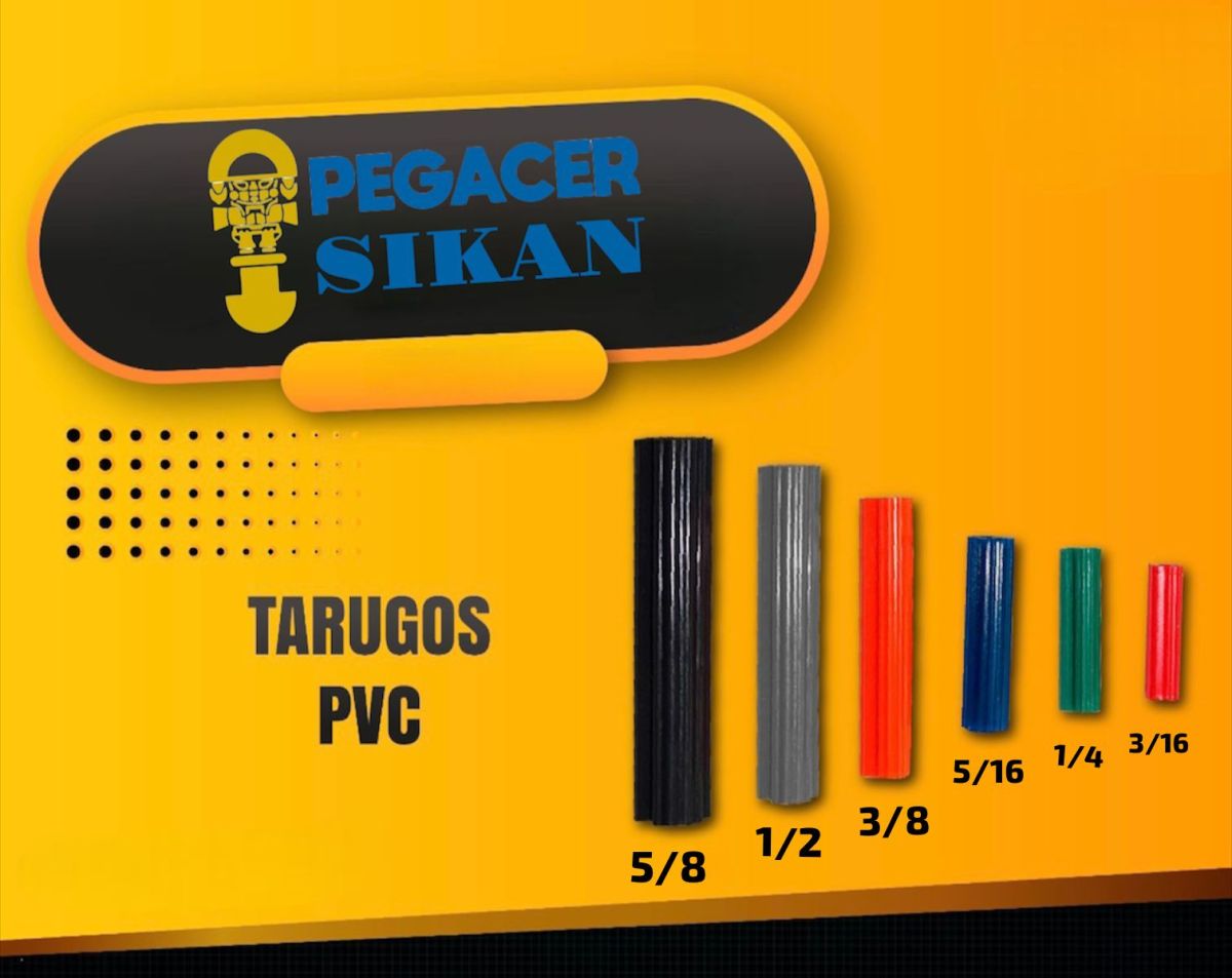 TARUGO - PVC 3/16 ROJO