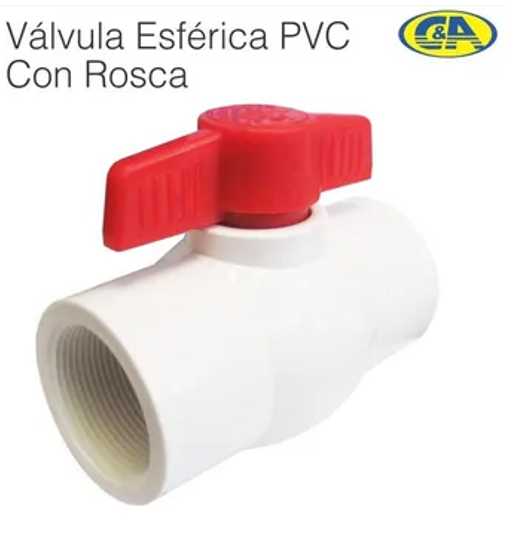 VALVULA ESFERICA PVC 1 C/R C&A