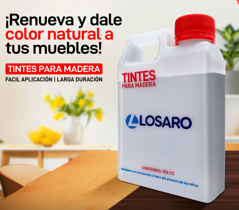 TINTE PARA MADERA C/CAOBA 250ML LOSARO