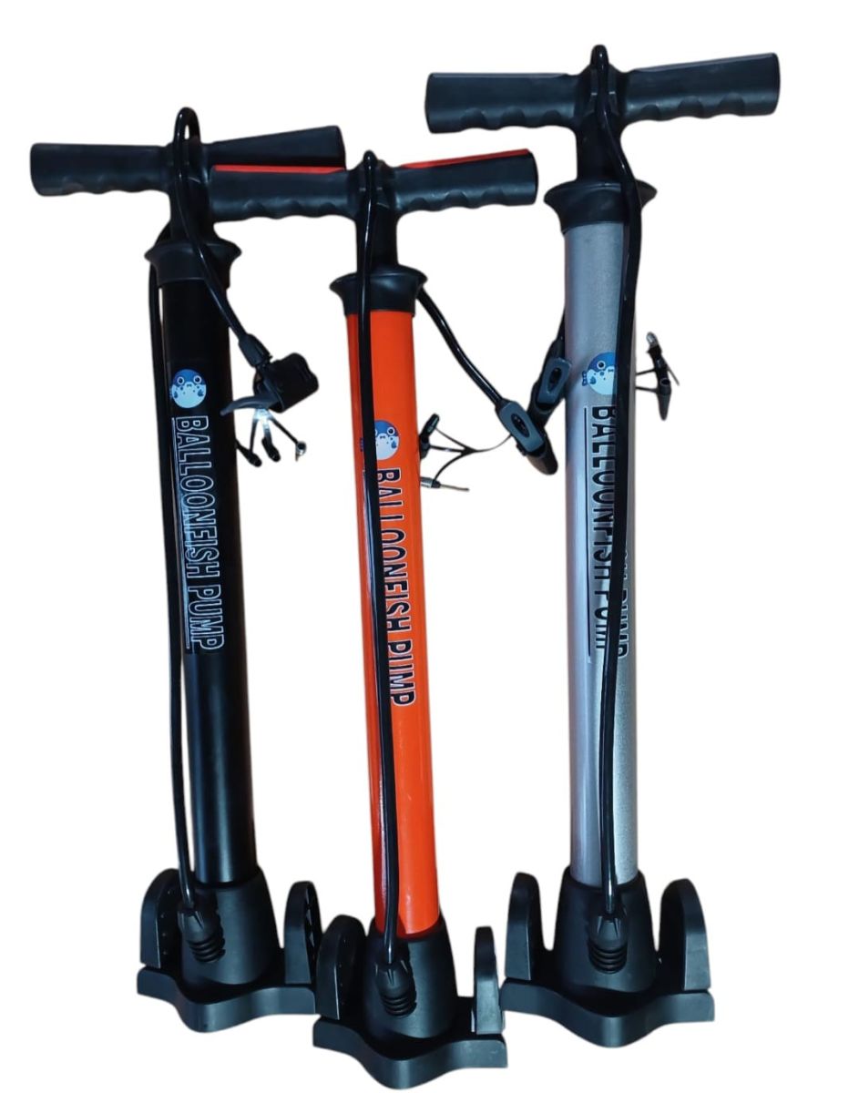 INFLADOR 58CM GRANDE C/NEGRO - NARANJA - CROMADO