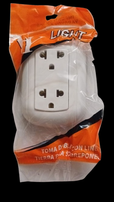 TOMACORRIENTE DOBLE P/S L/T VY LIGHT