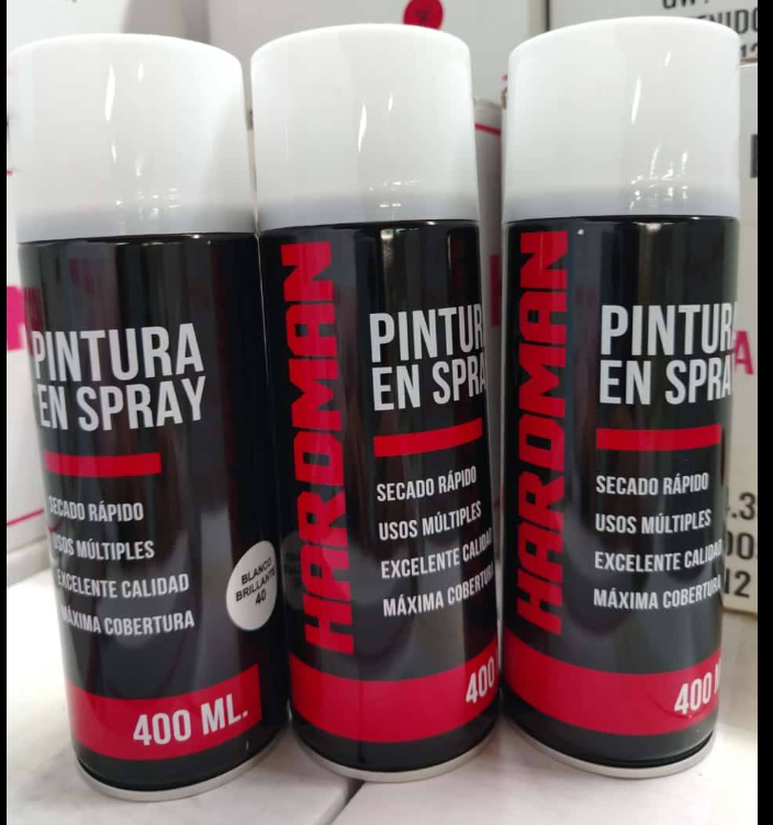 PINTURA SPRAY BLANCO BRILLANTE #40 HARDMAN