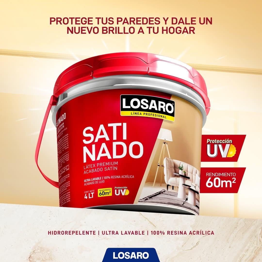 LATEX SATINADO BLANCO PERLA LOSARO X GLN
