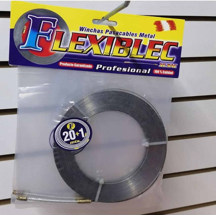 WINCHA PASACABLE METAL15MTS VARIOS