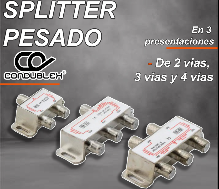 SPLITER DE 3 VIAS ORIGINAL PLATEADO