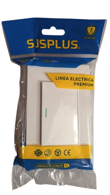 INTERRUPTOR SIMPLE BLANCO P/E SJSPLUS